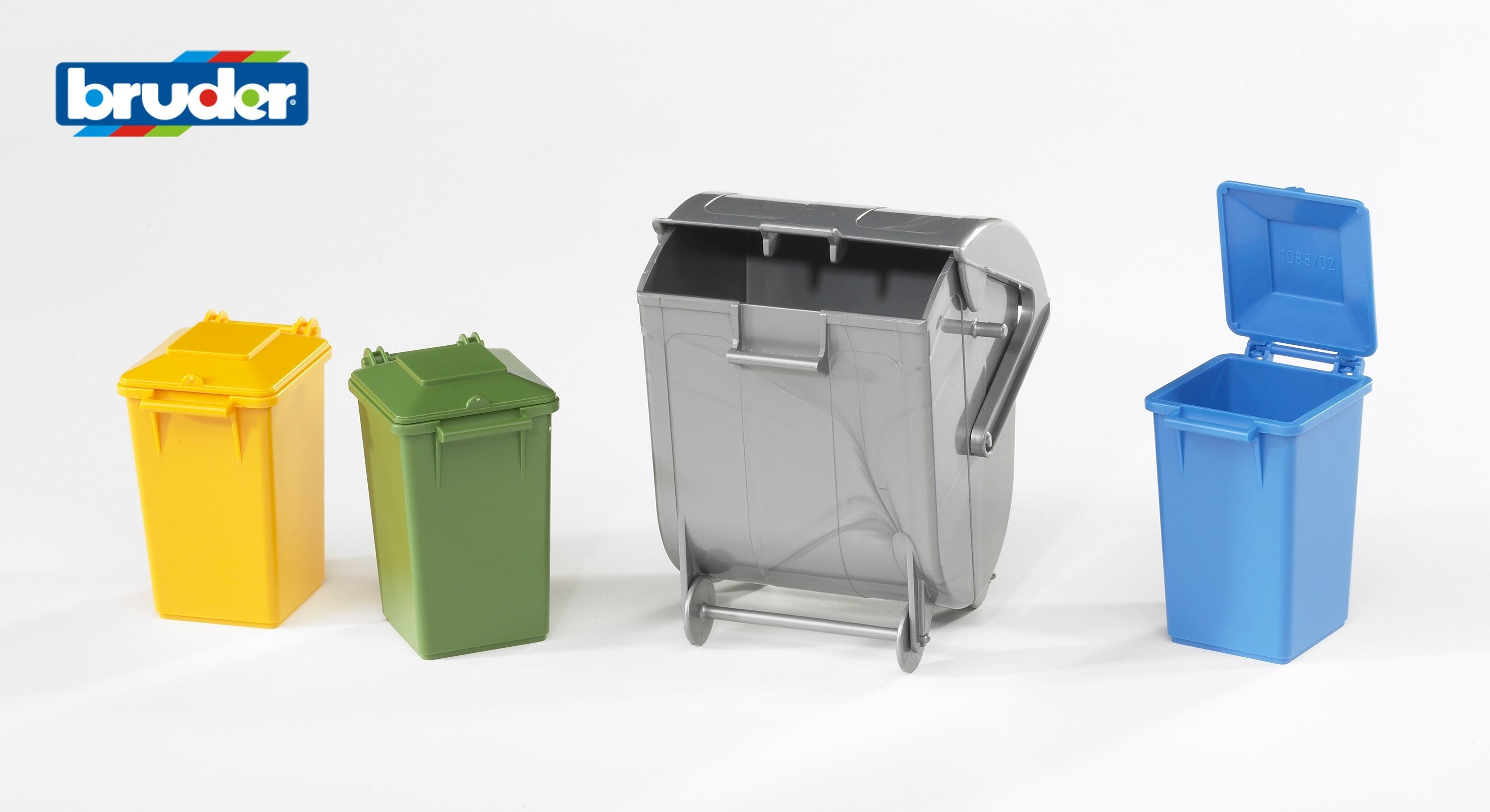 Zubehör: Mülltonnen-Set (3 kleine, 1 grosse Tonne)