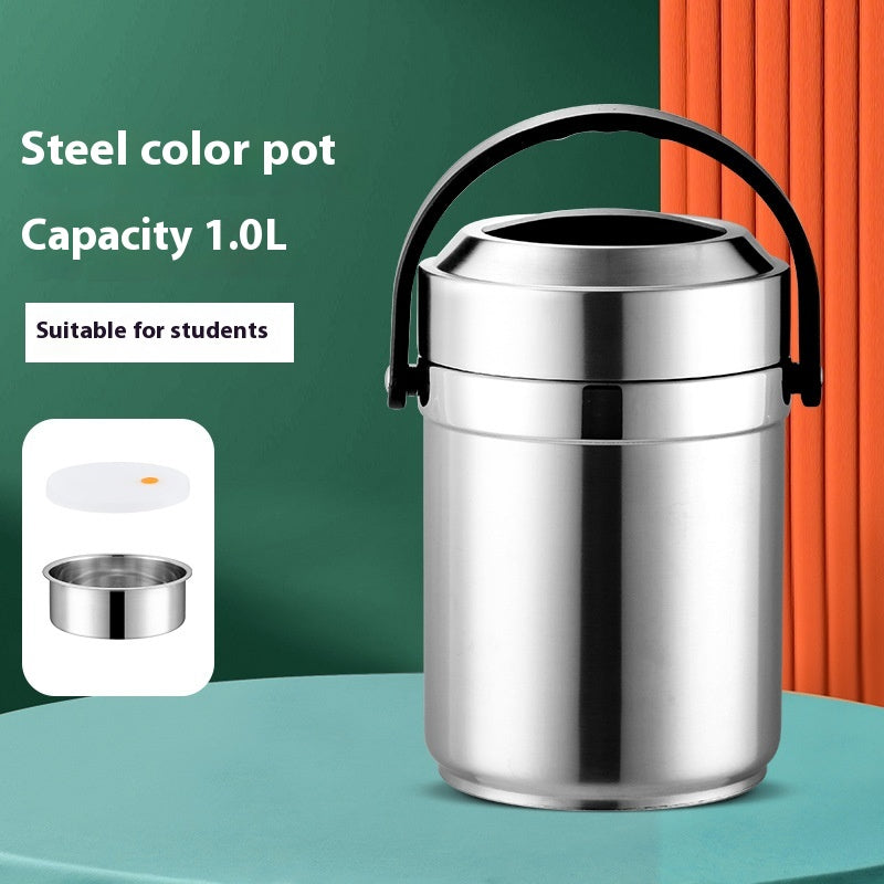 Thermos-Lunchbox aus Edelstahl, mehrlagig