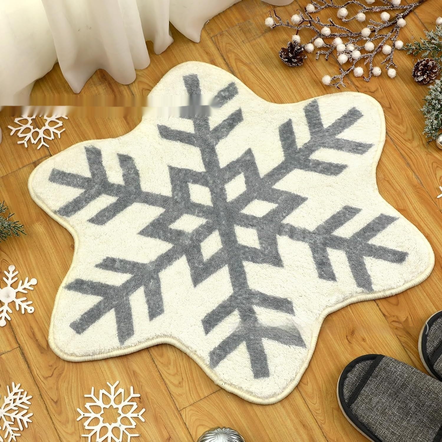 Weihnachts-Teppich, leicht zu reinigen