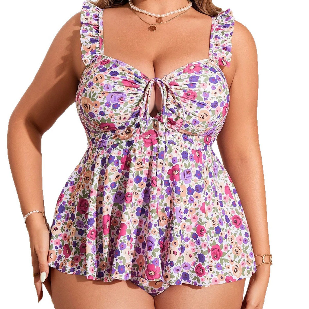 Damen Badeanzug mit Print und Cut-Outs – Bild 4 | LuxeStyle