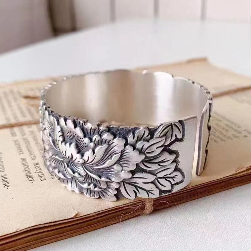 Vintage Pfingstrosen Armband für Damen – Bild 4 | LuxeStyle
