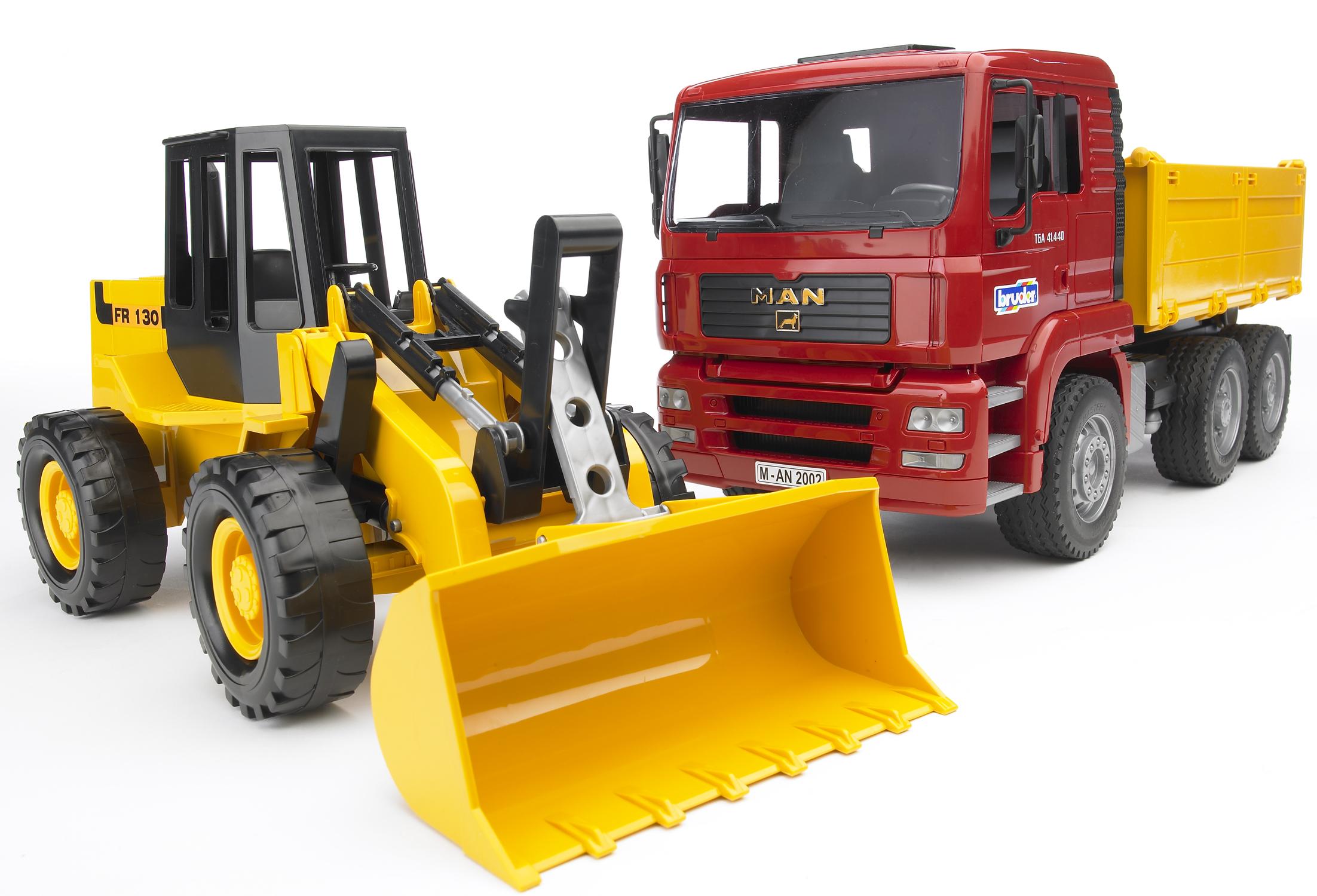 MAN TGA Kipp-LKW mit Gelenkradlader FR 130