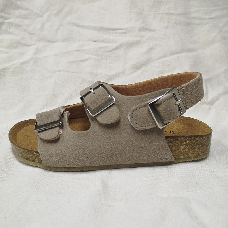 Kinder Sandalen mit Klettverschluss und Korksohle | LuxeStyle