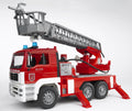 MAN TGA Feuerwehr m. Drehleiter, Wasserpumpe + Light & Sound
