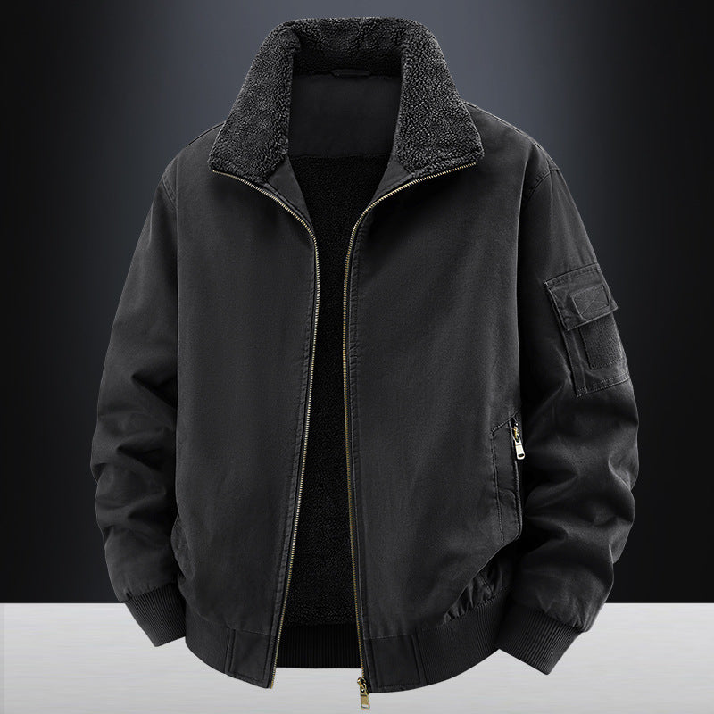 Herren-Bequeme Fleece-Futter Jacke