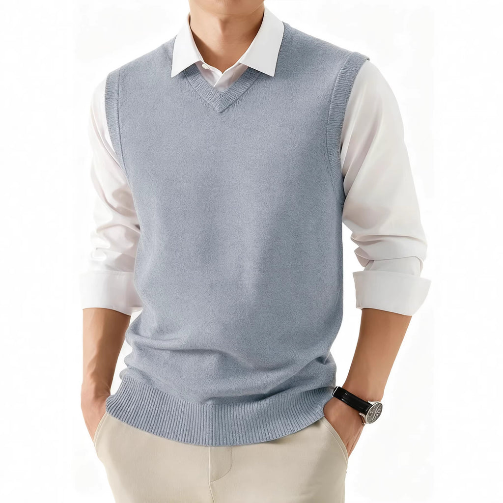 Herren-Westen Business-Casual Loose Fit für Anzüge