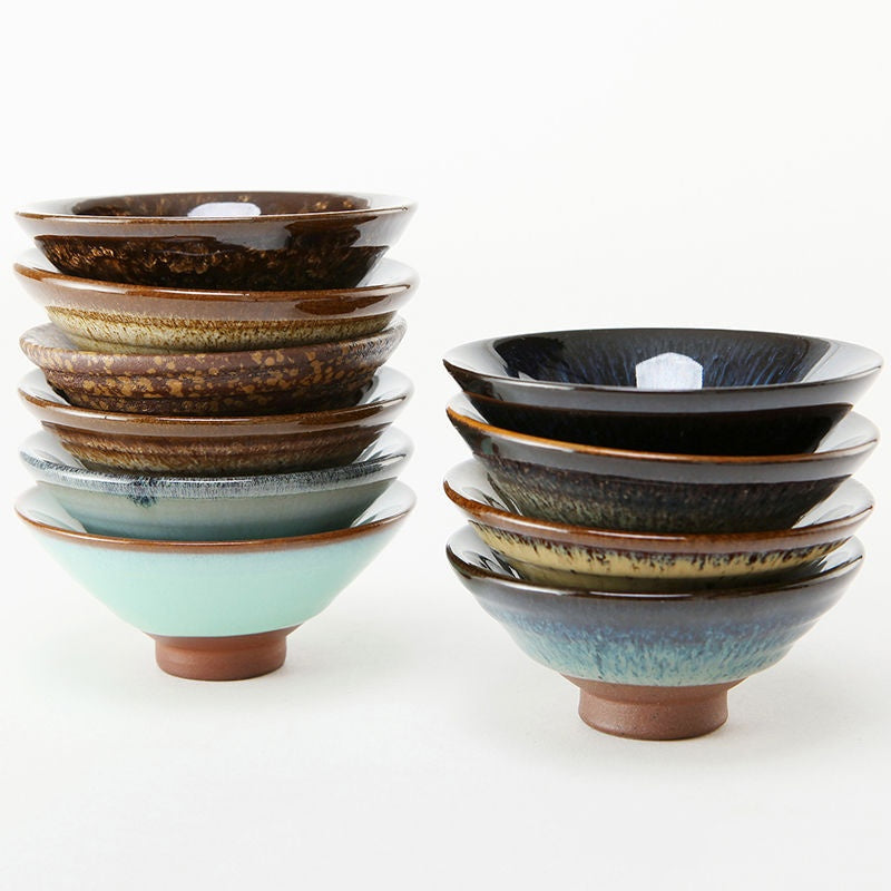 Zisha Keramik Gongfu Teetasse – Tenmoku Glasur