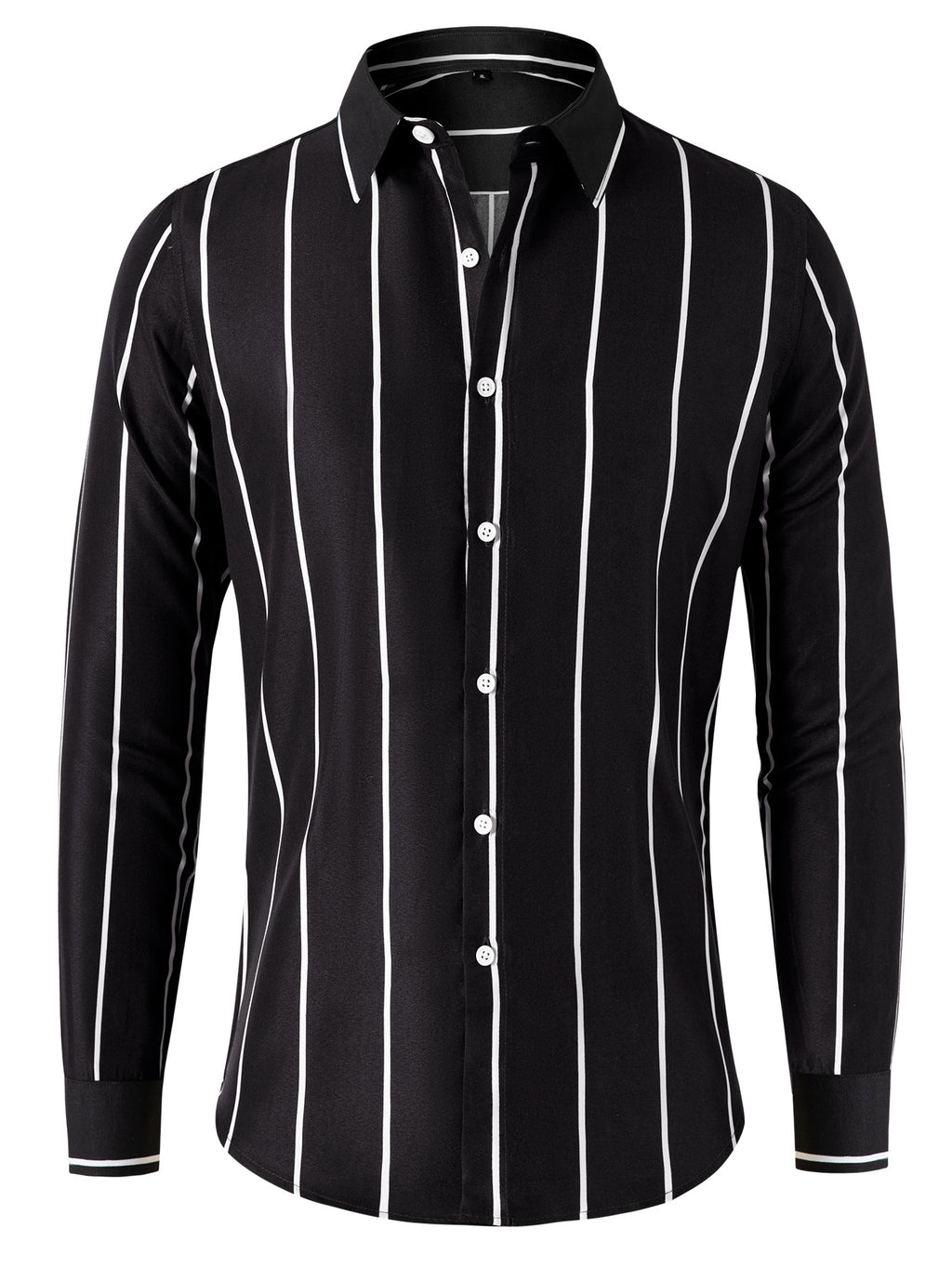 Slim-Fit Langarmhemd für Herren mit Streifen – Bild 5 | LuxeStyle