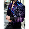 Langärmliges 3D-Druck-Shirt für Männer – Bild 9 | LuxeStyle