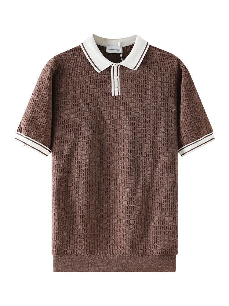 Klassisches Polo-Shirt mit Farbblock-Design – Bild 6 | LuxeStyle