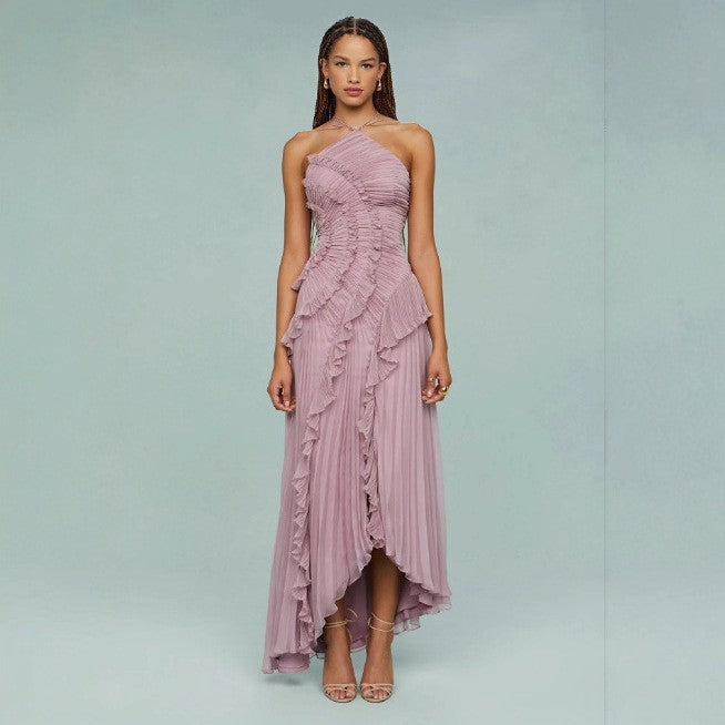 Elegantes Neckholder Chiffon-Kleid
