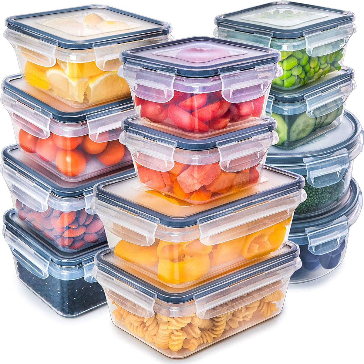 12er-Set Frischhaltedosen für Küche & Kühlschrank – Bild 4 | LuxeStyle