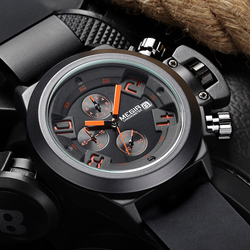 Multifunktionale Sportuhr mit Silikonband – Bild 4 | LuxeStyle