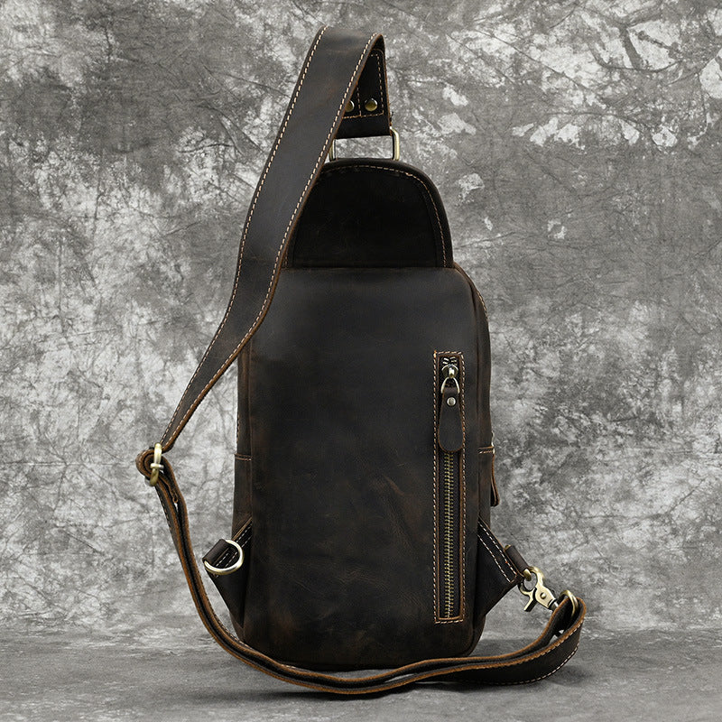 Rindsleder-Schultertasche für den Alltag – Bild 9 | LuxeStyle