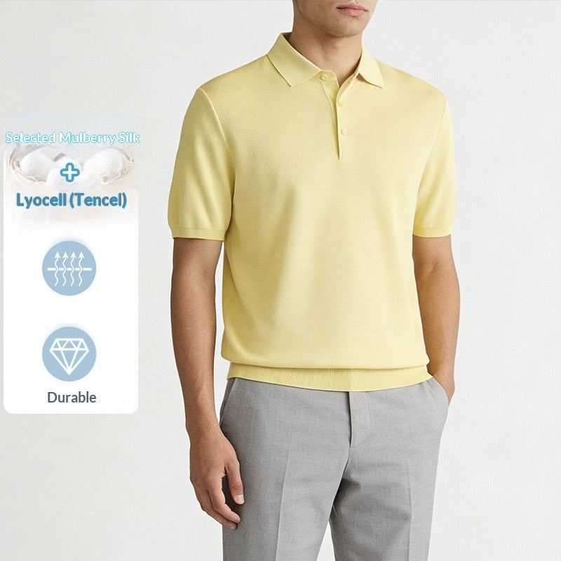 Herren T-Shirt aus Seide & Lyocell