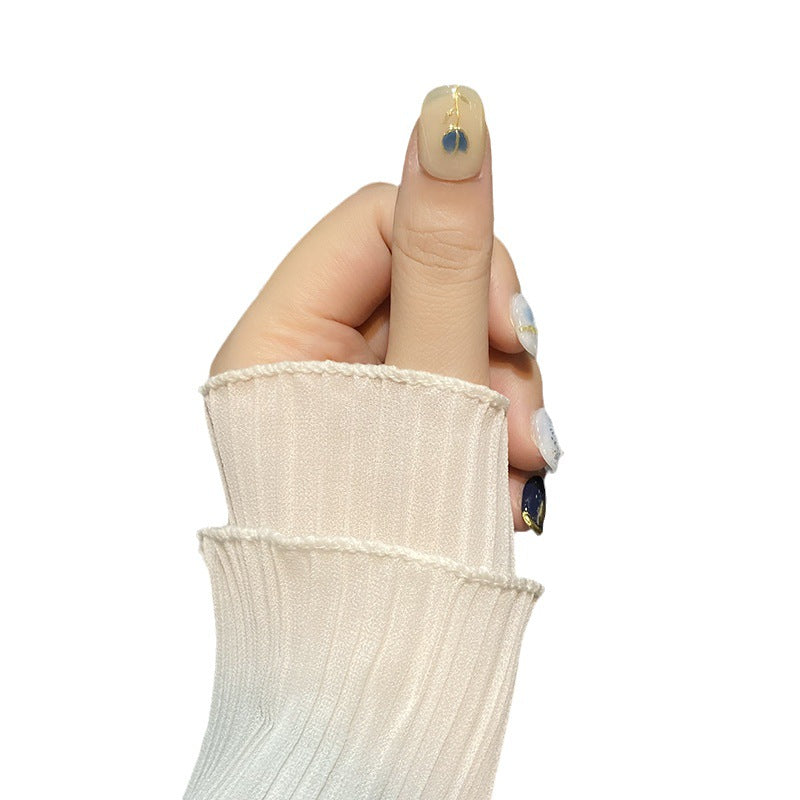 Handgemachte Nagelsticker Navy Blue Short