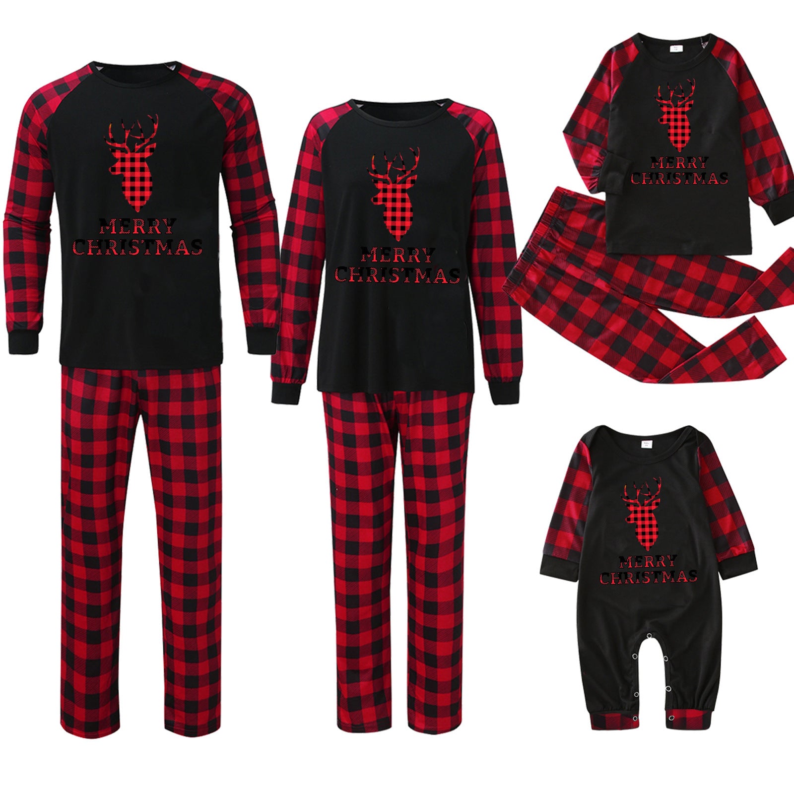 Weihnachts Pyjama-Set für die ganze Familie