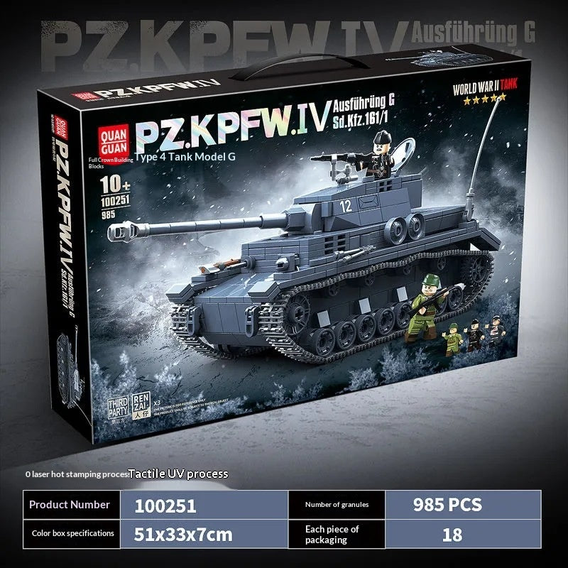 Typ 4 G Panzer Baustein-Puzzle-Spielzeug