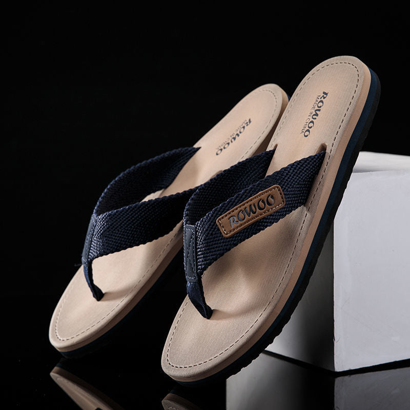 Herren-Strandsandalen mit Stoffriemen