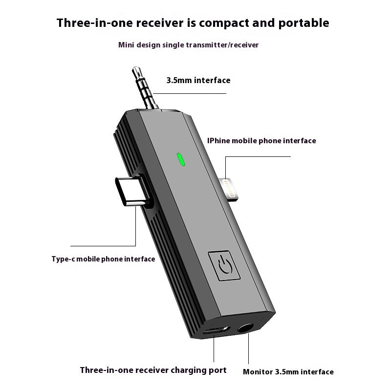S17 Kabelloses 3-in-1 Mikrofon-Set