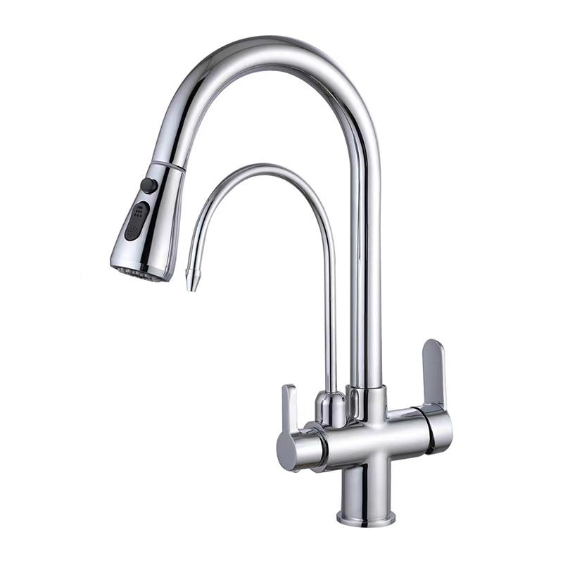 Kupfer Wasserhahn mit ausziehbarem Schlauch – Bild 12 | LuxeStyle