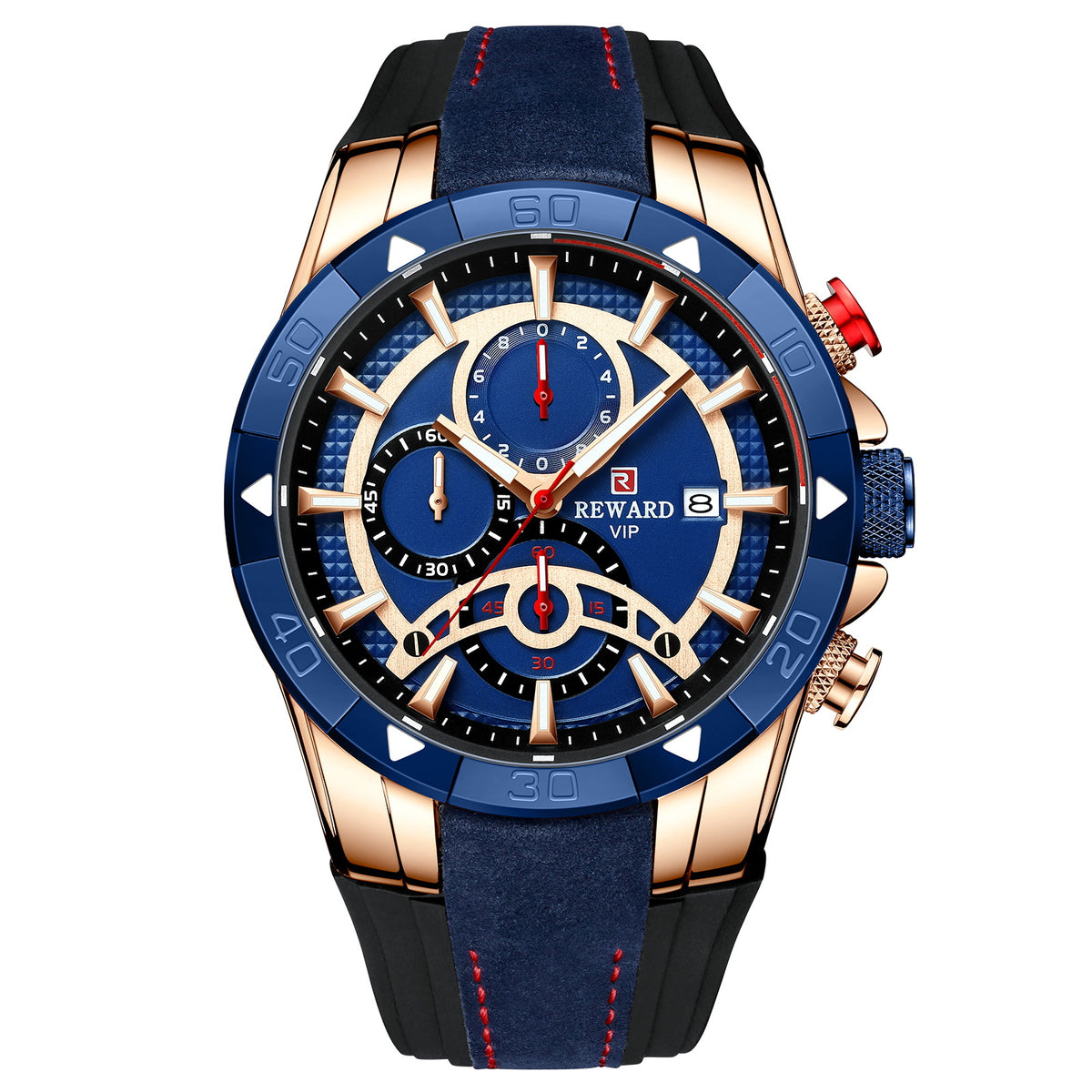 Herren Quarzuhr mit Kalender und Silikonarmband – Bild 7 | LuxeStyle
