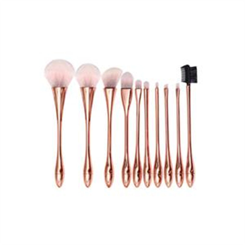 10-teiliges Make-up Pinselset Roségold – Bild 2 | LuxeStyle