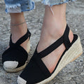 Keilsandalen mit Stroh-Details – Bild 1 | LuxeStyle