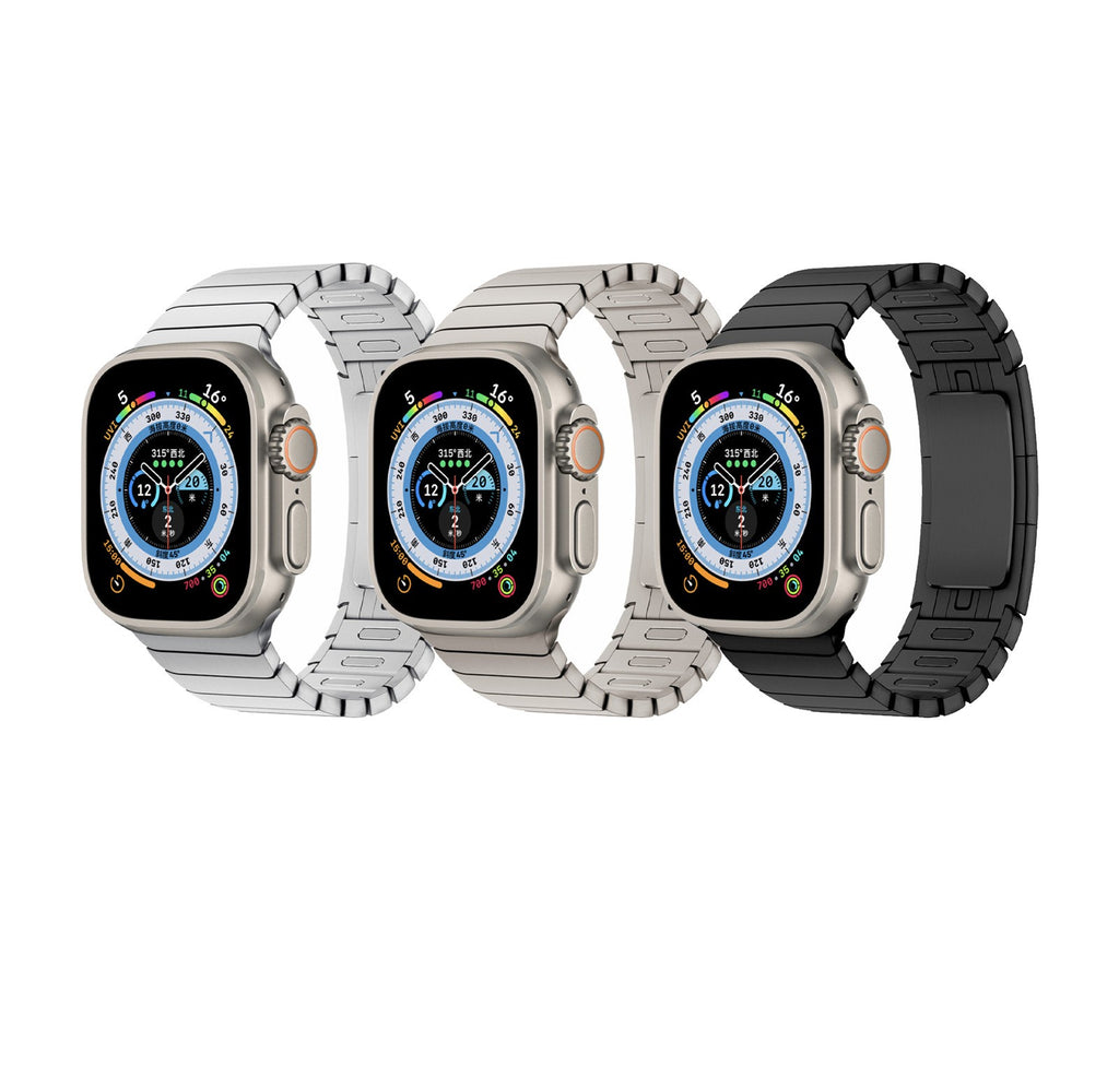 Edelstahl-Armband für Apple Watch 8, Schleifenschnalle