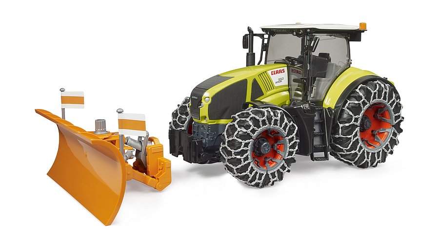 Claas Axion 950 mit Räumschild