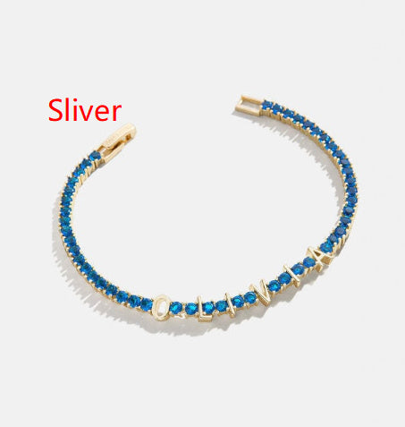 Zirkon-Diamant-Armband kreativ gefasst