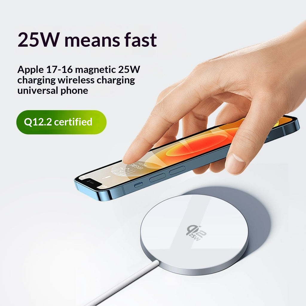 Tragbares magnetisches Wireless-Ladegerät mit Kabel