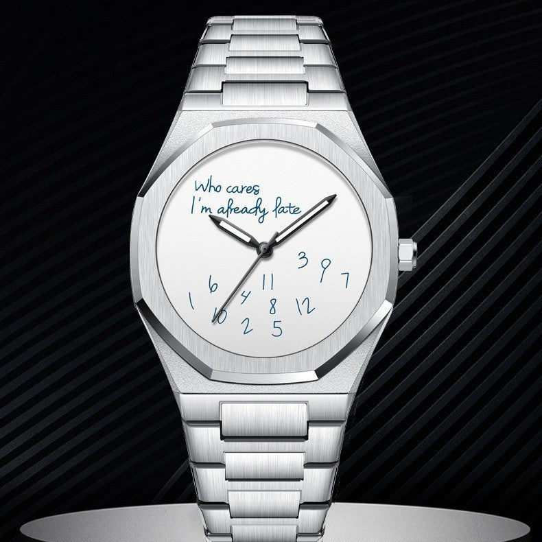 Herren-Armbanduhr Edelstahl