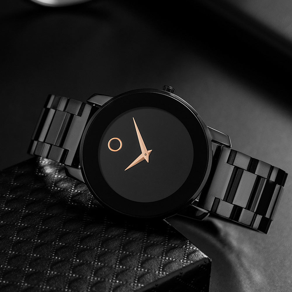 Quarz-Herrenuhr aus Edelstahl, ultraflach