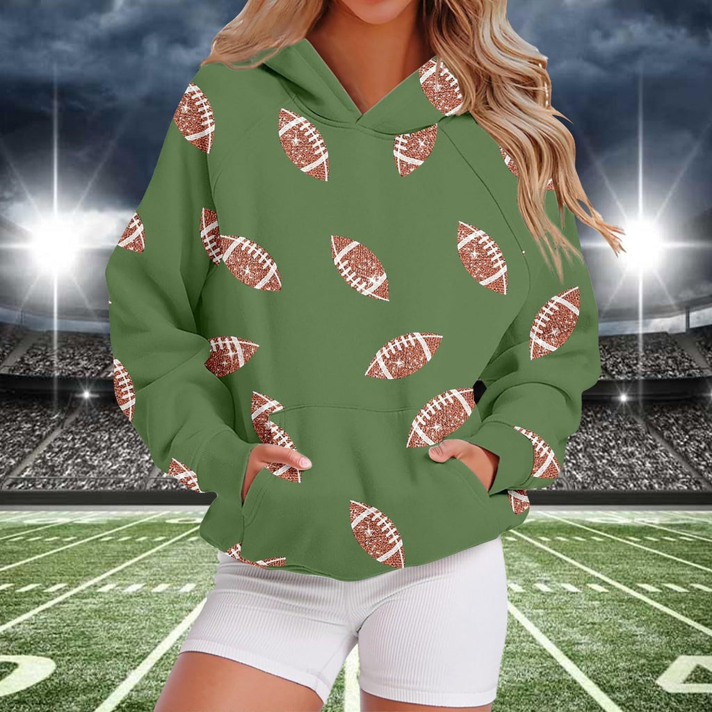 Kapuzen-Sweatshirt mit Baseball-Design