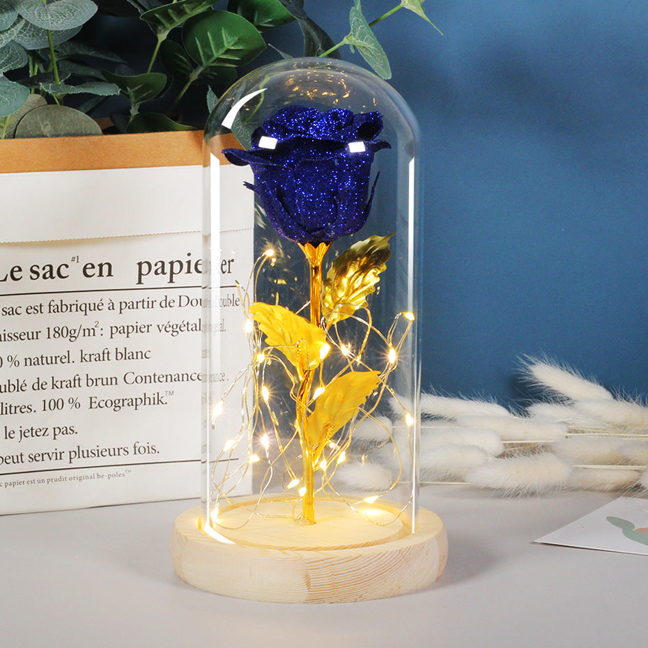 Ewige Rose mit LED-Licht