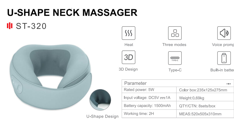 U-förmige Massagekissen