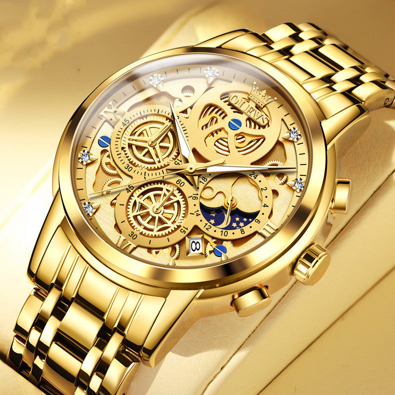 Herren Quarzuhr mit Chronograph – Bild 4 | LuxeStyle