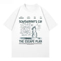 T-Shirt mit Schrödinger's Katze Print
