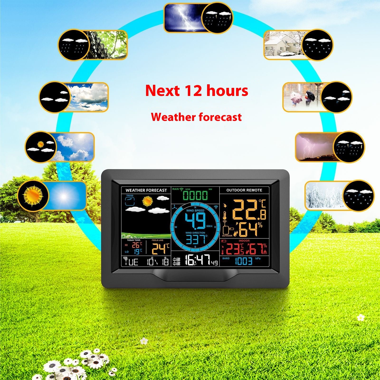 Wetterstation mit Multifunktion