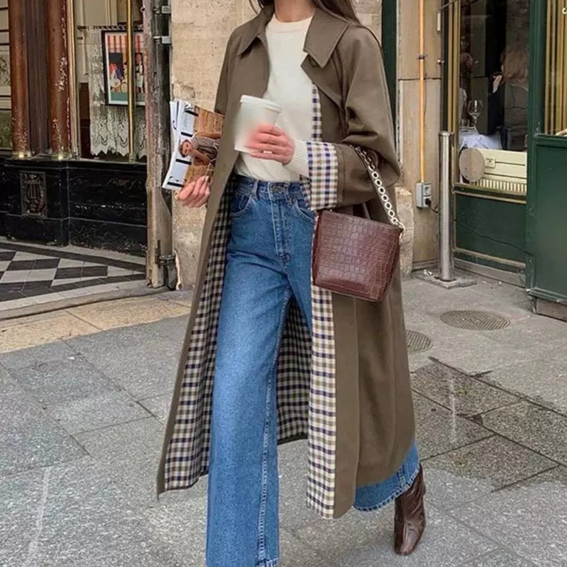 Langer Damen-Trenchcoat – Bild 6 | LuxeStyle