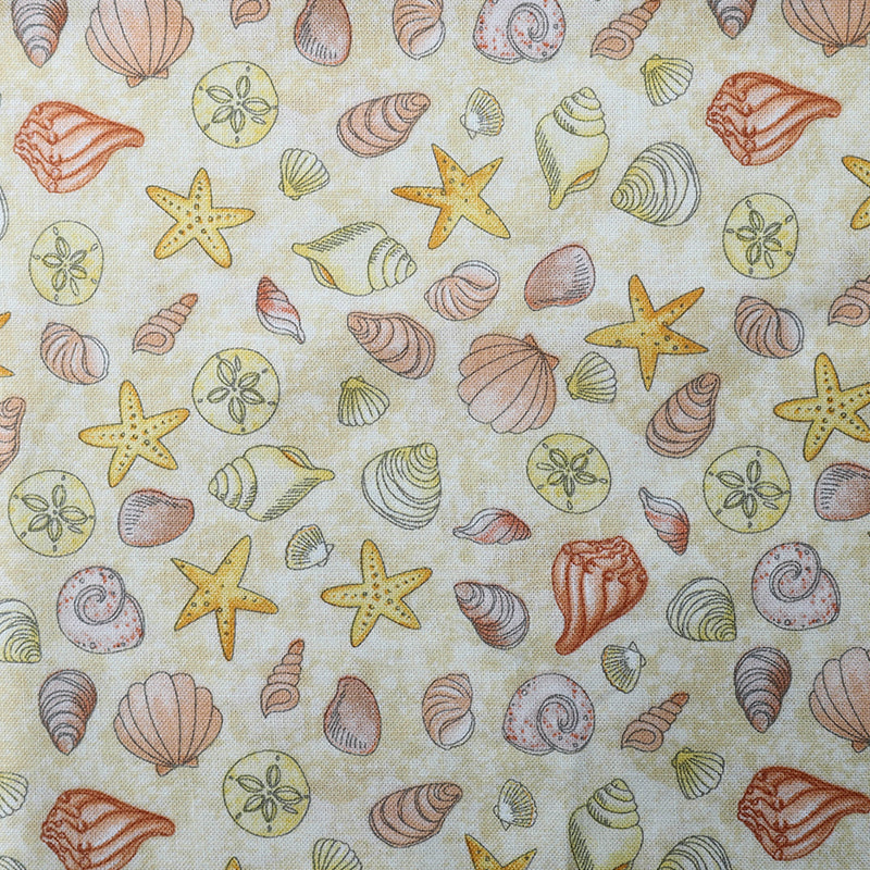 Bio-Baumwollstoff mit Ozean-Motiven