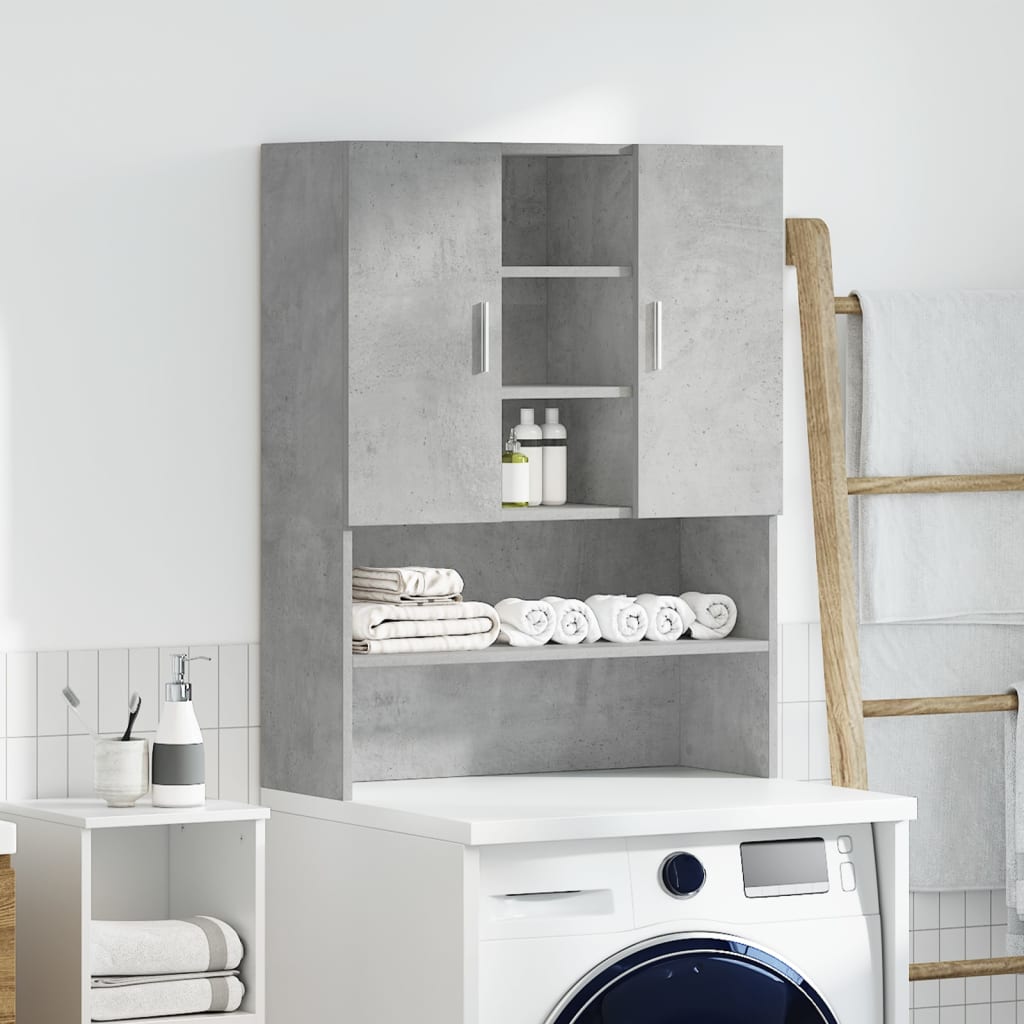 Waschmaschinen-Schrank, Betongrau