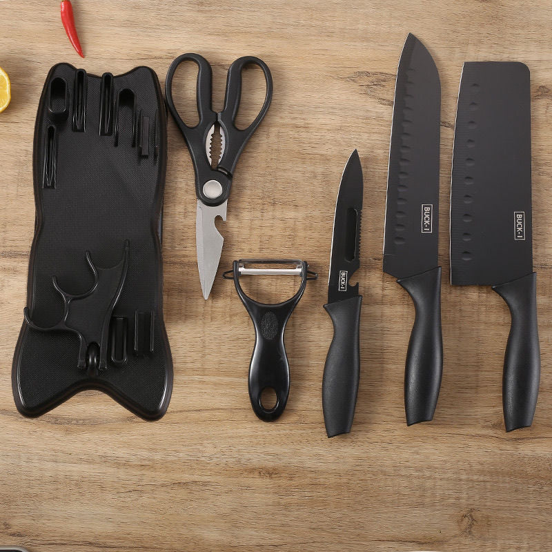 Küchenmesser-Set aus Keramik und Edelstahl