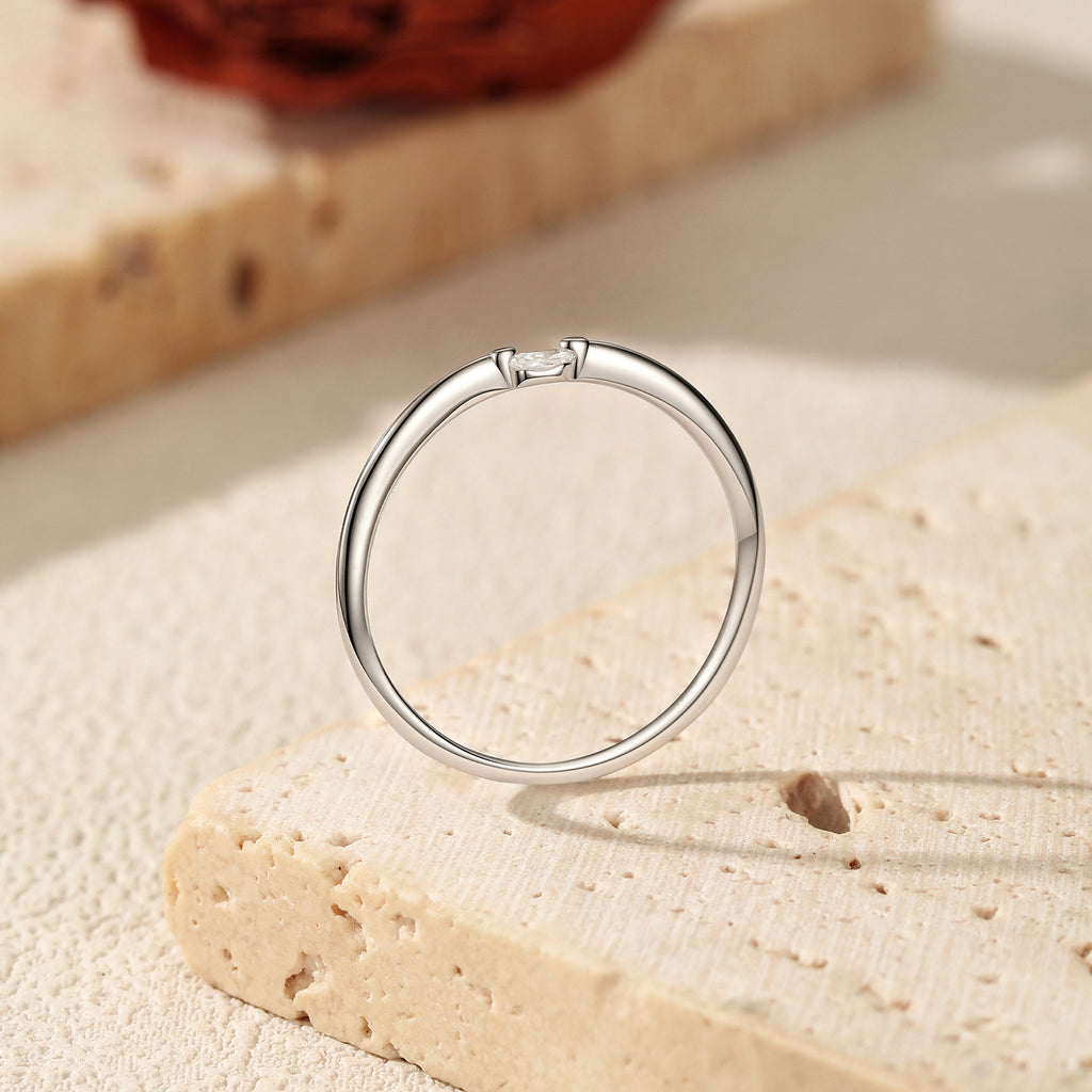 Minimalistischer 925 Sterling Silber Ring für Frauen – Bild 4 | LuxeStyle