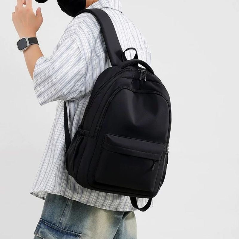 Laptop-Rucksack, grosse Kapazität, schwarz – Bild 6 | LuxeStyle