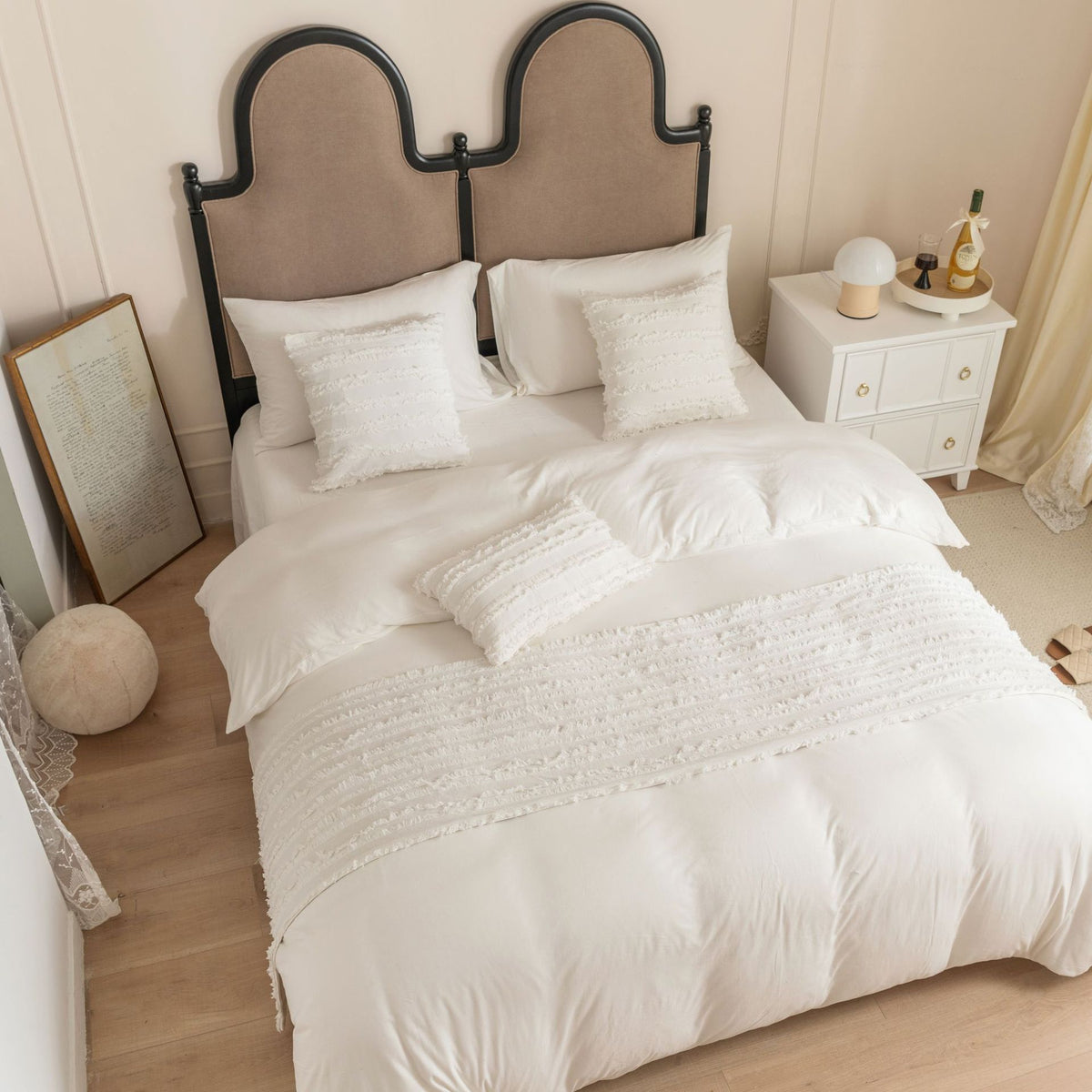 Bettläufer aus Baumwoll-Leinen-Jacquard – Bild 7 | LuxeStyle