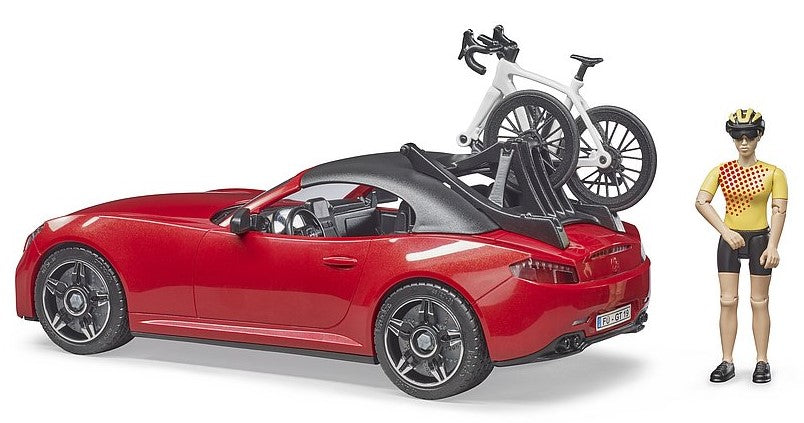 BRUDER Roadster mit 1 Rennrad und Radfahrer – Bild 2 | LuxeStyle