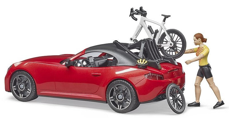 BRUDER Roadster mit 1 Rennrad und Radfahrer – Bild 4 | LuxeStyle