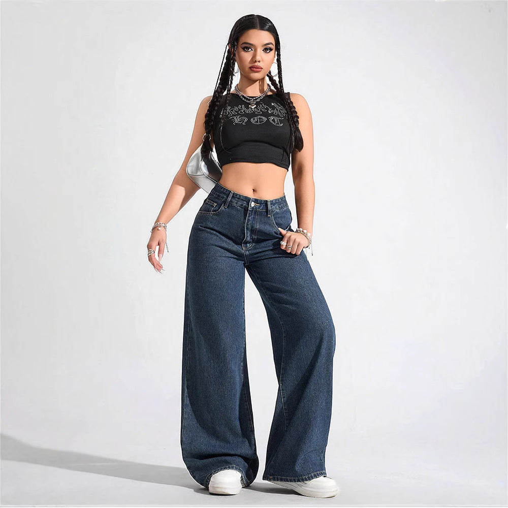 Lange, gerade Jeans